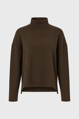 Olive Drop Shoulder Sweater Top