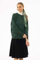 Green Graphic Sweatshirt
