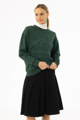 Green Graphic Sweatshirt