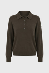 Green Polo Thin Knit Sweater