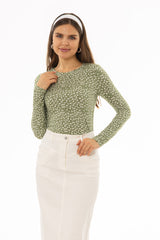 Green Printed T-Shirt