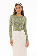 Green Printed T-Shirt