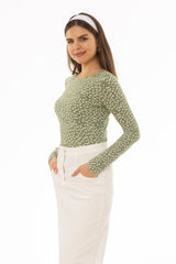 Green Printed T-Shirt