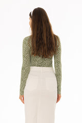 Green Printed T-Shirt