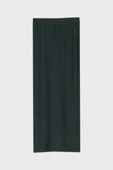 Green Ribbed Textured Skirt Legging