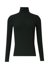 Green Ribbed Turtleneck