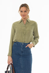 Green Slip Blouse