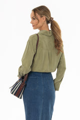 Green Slip Blouse