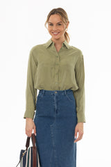Green Slip Blouse