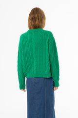Green Tri Knit Sweater