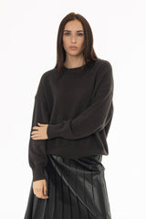 Grey Basic Knit Sweater