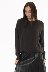 Grey Basic Knit Sweater