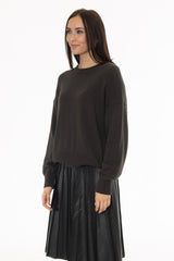 Grey Basic Knit Sweater