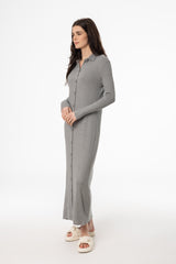 Grey Cardi Maxi Dress