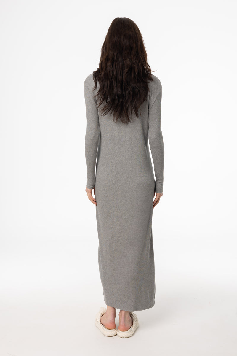 Grey Cardi Maxi Dress