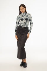 Grey Everyday Microsuede Skirt