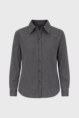 Grey Feather Soft Blouse
