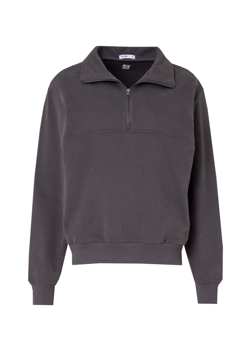 Grey Half Zip Sweatshirt