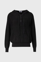 Grey Knit Hoodie Sweater