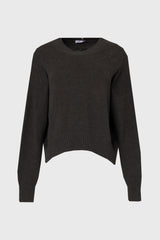 Grey High-Low Oversized Sweater