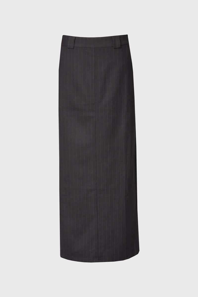 Heather Grey Pinstripe Everyday Skirt