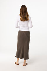 Grey Slip Skirt