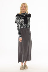 Grey Slip Skirt 2.0