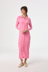 Hot Pink Cardi Maxi Dress