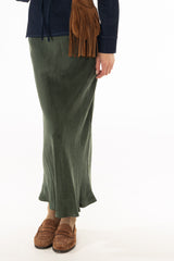 Hunter Green Slip Skirt