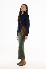 Hunter Green Slip Skirt