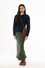 Hunter Green Slip Skirt