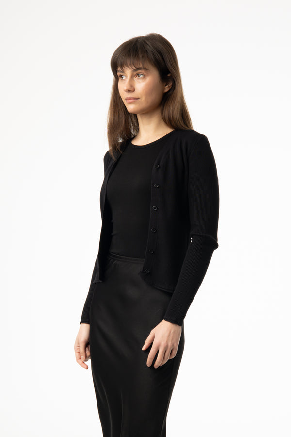 Black Knit Cardi