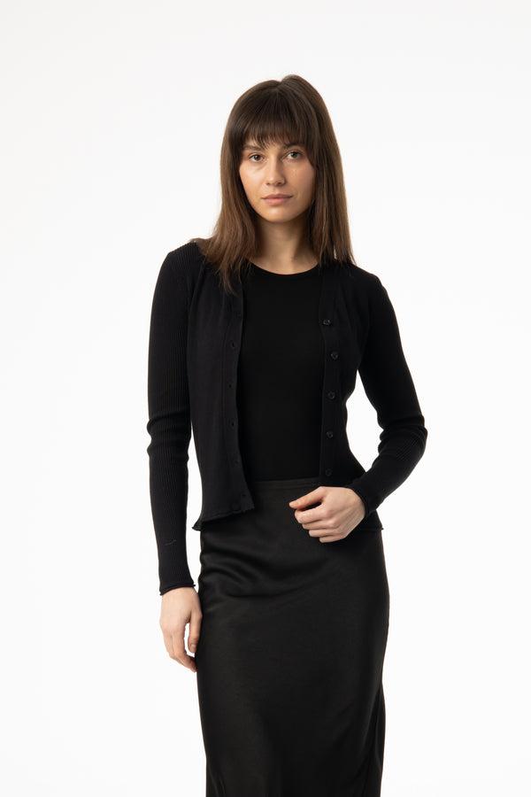 Black Knit Cardi