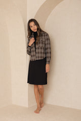 Black Plaid Shacket