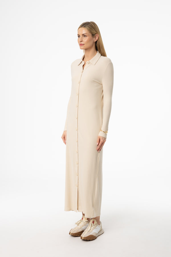 Ivory Cardi Maxi Dress