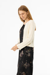 Ivory Metallic Cardigan