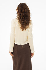 Ivory Metallic Cardigan