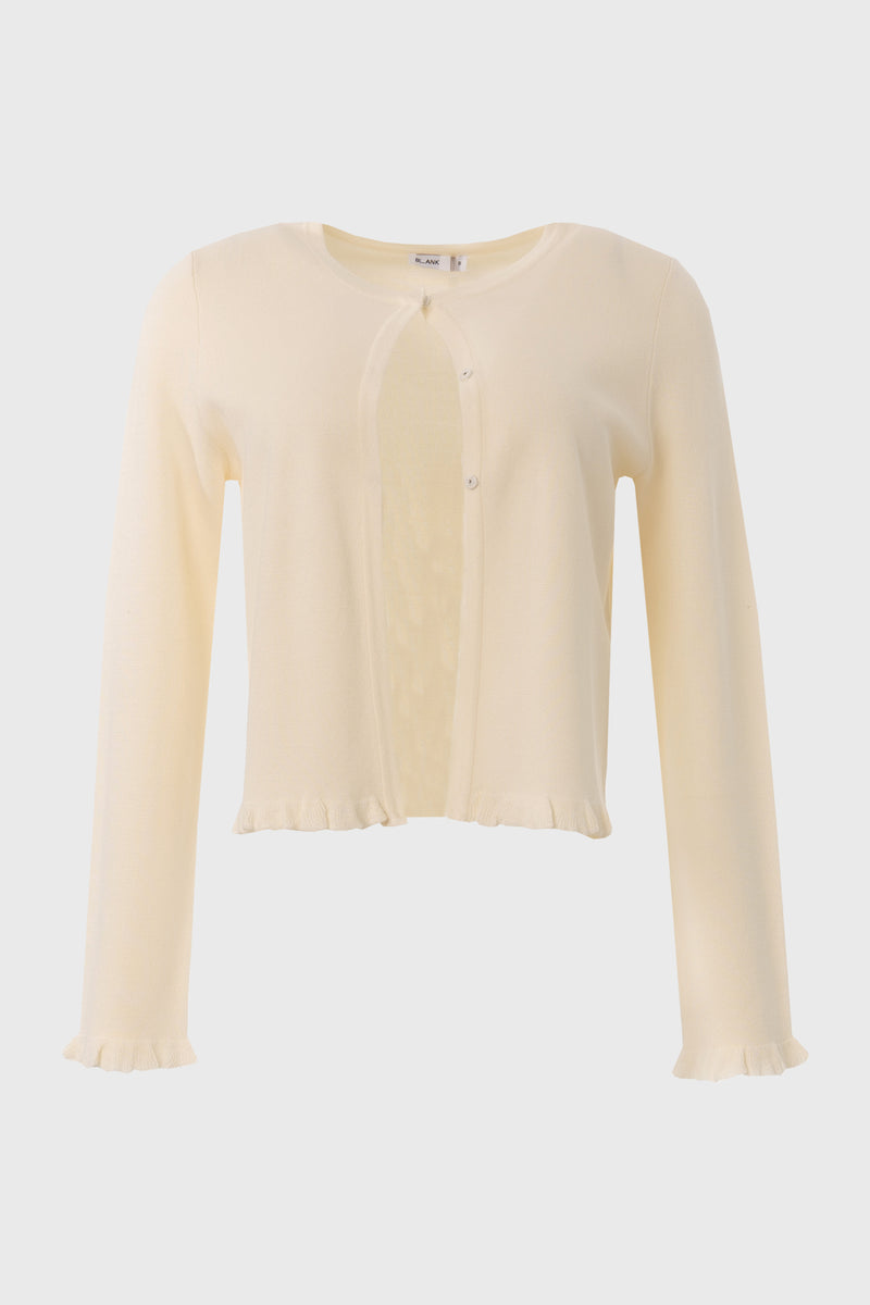 Ivory Metallic Cardigan