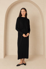 Black Knit Maxi Jumper