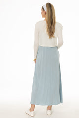 Light Blue Linen Feel Slip Dress