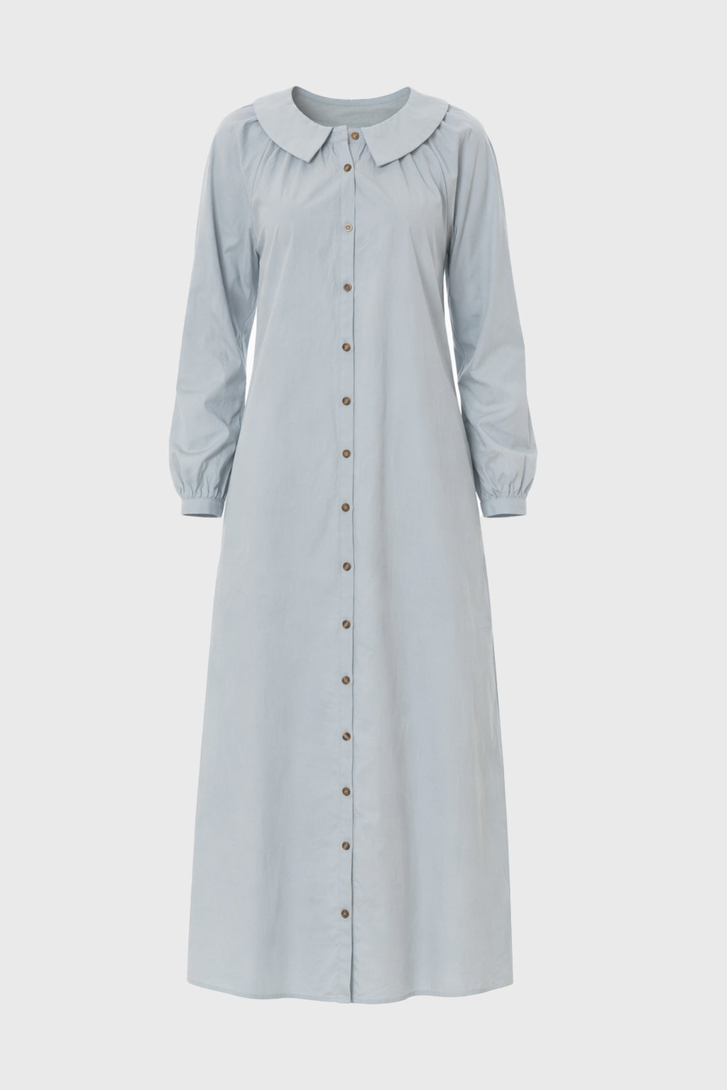 Light Blue Peter Pan Collar Shirt Dress – BLANK