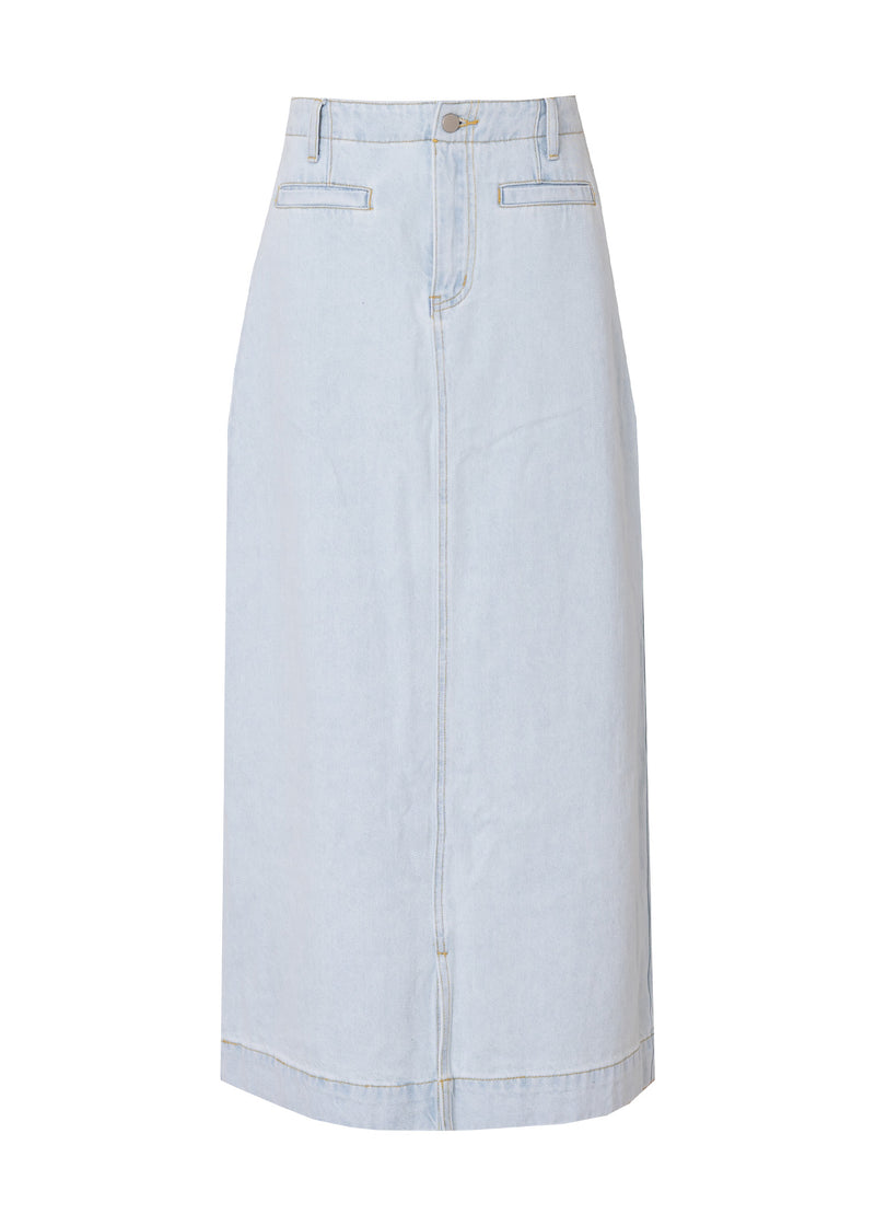 Light Blue Basic Denim Skirt