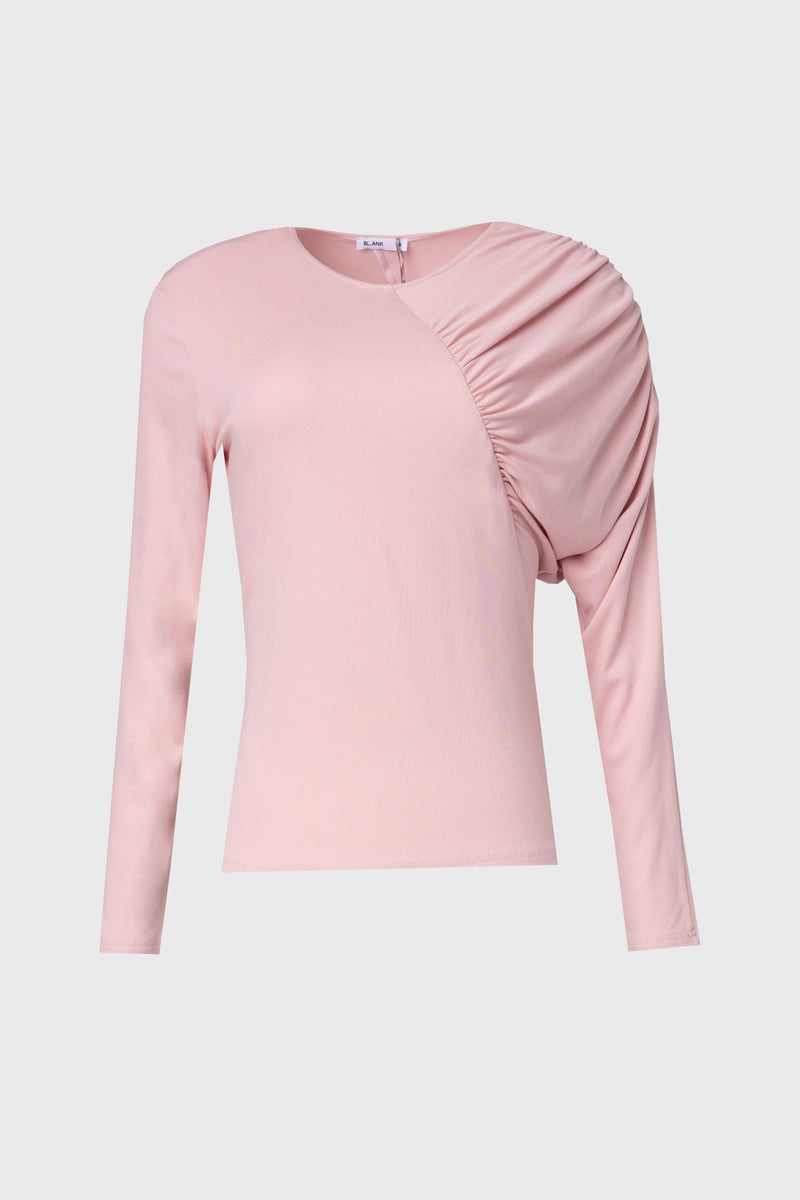 Light Pink Side Ruched Top