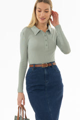 Light Sage Polo T-Shirt