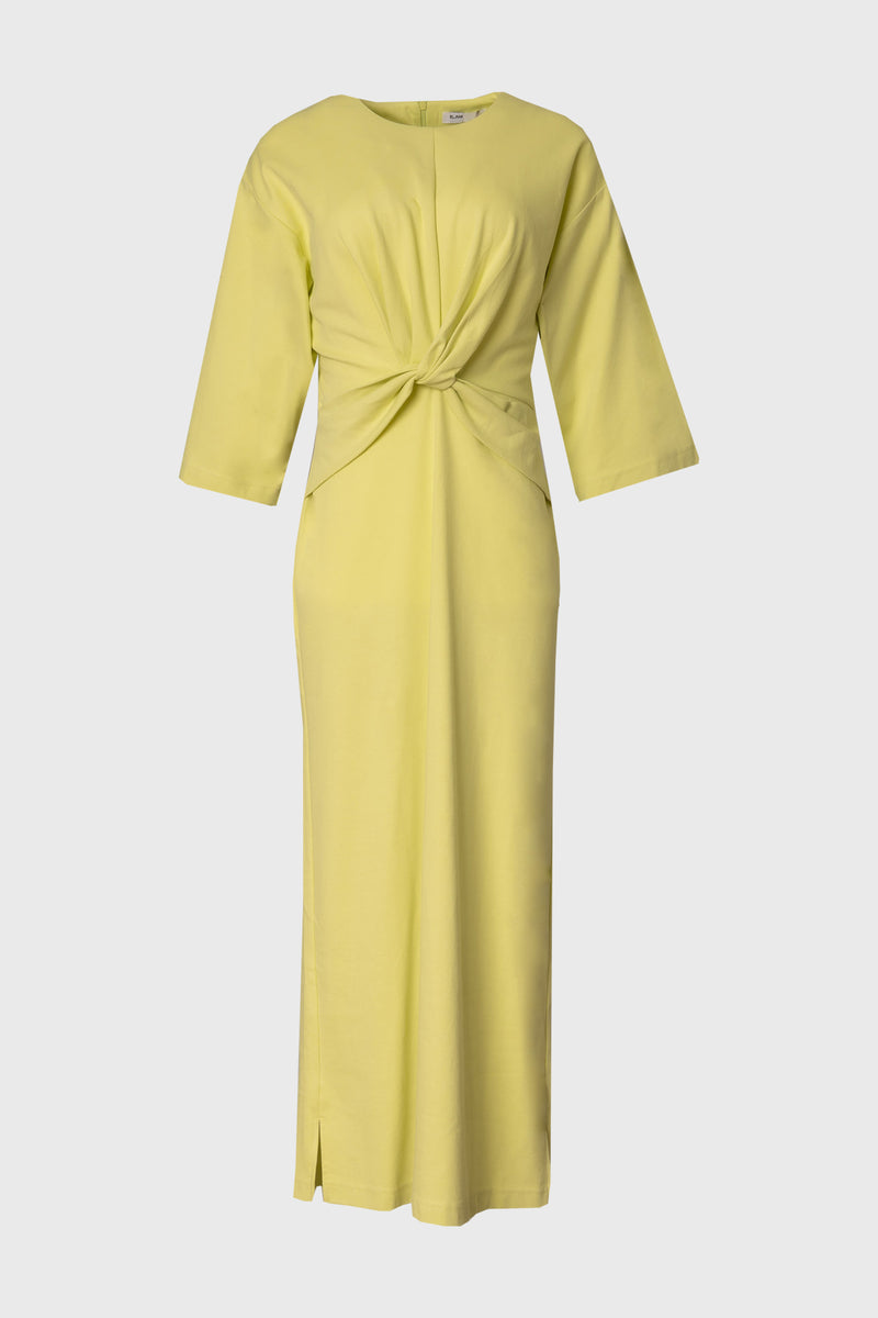 Lime Front Tie Knot Maxi Dress BLANK Lime Front Tie Knot Maxi Dress BLANK