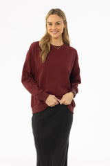 Maroon Graphic Sweatshirt