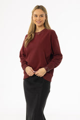 Maroon Graphic Sweatshirt