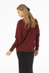 Maroon Graphic Sweatshirt