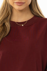 Maroon Graphic Sweatshirt