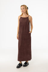 Maroon Microsuede Maxi Jumper